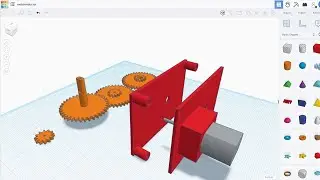 motorreductor  para impresión 3D | Diseño en Tinkercad