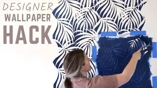 How To Stencil Designer Tropical Palm Frond Wallpaper Pattern