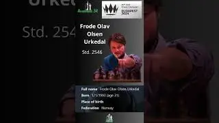 45th Chess Olympiad Budapest 2024 Open - Team Norway