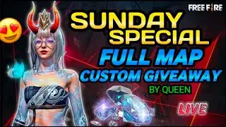 Mobile Live Streaming Of QUEEN GAMING😍Free Fire MAX🔥:1 VS 4 Custom Match😈with giveaway😍Go For 3K❤️🙌