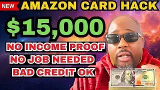This $15,000 Amazon Credit Card Instantly Approves Anyone with Bad Credit Soft Pull Preapproval!