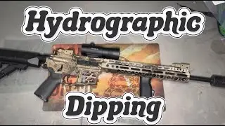 DIY Hydro Dipping My First 5.56 Rifle | Coyote Brown | Old School Camo