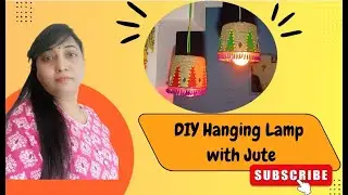 How to make a DIY Hanging Lamp with Jute✨ #trending #diy #jute #youtube #subscribe#support #trending