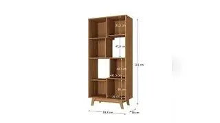 Review: Estante Home para Tv at&eacute; 65 Polegadas com 3 Portas Vision Yescasa Nogal