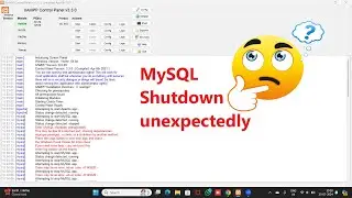 Error - MySQL Shutdown unexpectedly