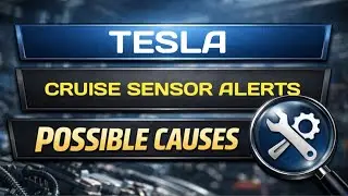 Возможные причины предупреждений о неисправности датчиков круиз-контроля Tesla.