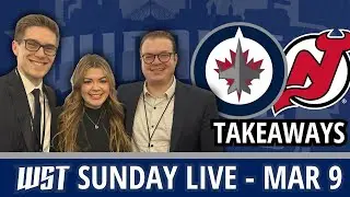 Winnipeg Jets Defeat the New Jersey Devils 6-1 + Trade Deadline Takeaways | WST Sunday Live