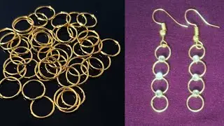 earrings with jump rings | how to make earring at home
