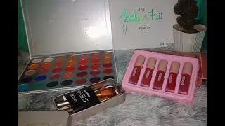 UNBOXING/REVIEW JACKLYN HILL'S PALETTE, NAKED5 BRUSHES, HOLD LIVE MATTE LIPTINTS | YannyParker