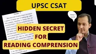 upsc csat reading comprehension elimination techniques