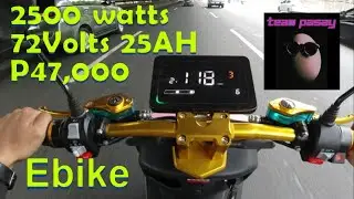 118kph Team Pasay E-BIKE | 2500 Watts 72V 25AH Electric Bike