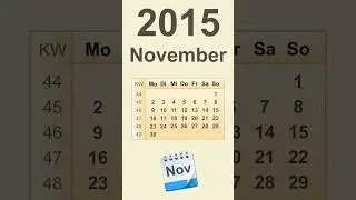 Kalender November 2015