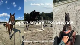 FALL AFTER-SCHOOL LESSON VLOG!! *starbucks, voiceover, autumn vibes*