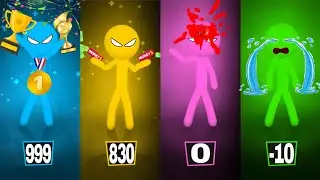 Stickman Party - Tournament Mode 1 23 4 Players Random - MiniGames Gameplay - New Update