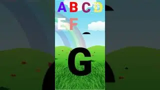 @kidseducation  A Alphabet Word'  Capital Letter ABCD | A For Apple | Preschool' ABCD Song