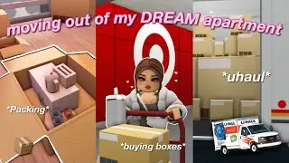 📦 Переезжаю из квартиры моей мечты! | Упаковка, перевозка, грузчики | Ролевая игра Bloxburg | с о...