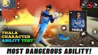THALA CHARACTER ABILITY TEST 🤯| MOST POWERFUL CHARACTER ❤️ | FREE FIRE |