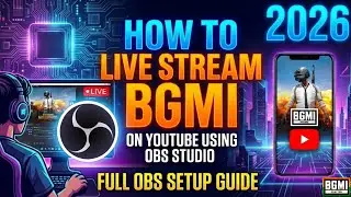 HOW TO LIVE STREAM BGMI ON YOUTUBE USING OBS STUDIO AND DOUWAN 🔥Lap\PC Livestream setup #livestream