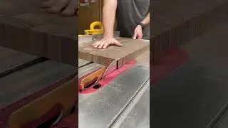 The quick way to square up a cutting board! #woodworking #woodshop #diy #cuttingboard