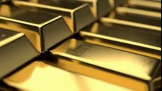close up view of fine gold bars with interesting play of light and shadow