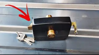 اسهل طريقة تركيب قفل الباب الحديد The easiest way to install an iron door lock