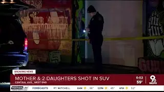 A mother and her 2 kids were shot driving in Cincinnati early Christmas morning