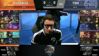 P1 vs TSM Full Games - NA LCS Spring 2017 W3D3 - Phoenix1 vs Team SoloMid