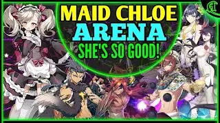 Maid Chloe Arena! 3x Team Comps (She's so GOOD!) Epic Seven ML Chloe Epic 7 PVP E7 Gameplay