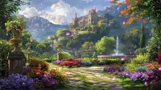 Peaceful Garden Escape | Soft Piano & Birdsong in a Blooming Fantasy Realm for Relaxation