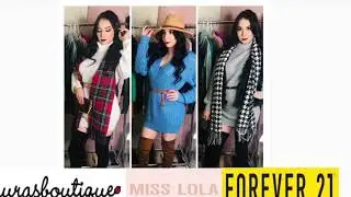 2020 FALL/WINTER SWEATER DRESS TRY-ON HAUL LAURAS BOUTIQUE| FOREVER 21| MISSLOLA | FASHION NOVA