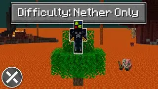 I Beat Minecraft STUCK in the NETHER! (Challenge)