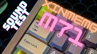 Xinmeng M71 Sound test  - Stock vs Gateron Quinn tactile Switch