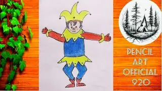 How To Draw A Joker 🃏 Sketch|| Easy Joker Drawing full Body|| Joker drawing