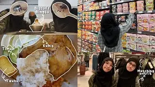 WE STAYED 8 HOURS AT THE MALL 😱| matching outfits,chilling,dessert,first time tried ayam gepuk |