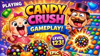 Candy crush Game Play With Narsa funny Beast & Right Guess The Candy Satisfying video