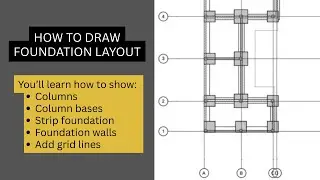 Lesson 1  How to Draw Foundation Layout in ArchiCAD #archiCADtutorial #archicadforbeginners