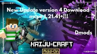 Kaiju Craft V4 Addon for MCPE | Dmods | 1.21.41+ | Bedrock Edition | Free Download