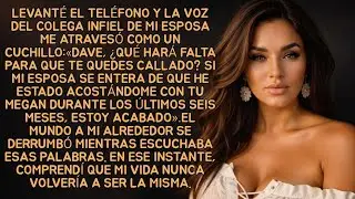 Levanté el teléfono y la voz del colega infiel de mi esposa me atravesó como un cuchillo:«Dave, ¿qué