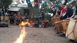 175743 - Grupo de bombos y bandoneon-tango-candombe en Bosque Urbano de San Martin 18-9-2022