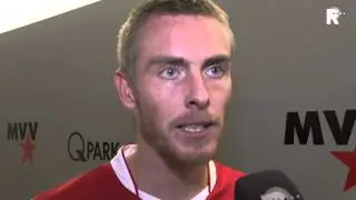 Nathan Rutjes na afloop van MVV-Sparta (0-1)