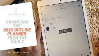 How to Download the 2022 Digital Planner from the Vault to iPad