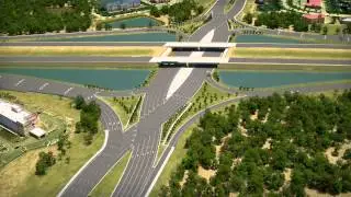 I-75/University Parkway Diverging Diamond Interchange Design - YouTube