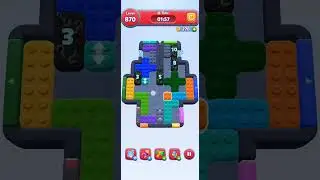 Color Block Jam Level 870 Walkthrough Solution 