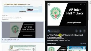 AP Intermediate Hall Tickets 2020, AP Inter 1st & 2nd Year :) in  Telugu