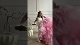 #детскоеплатье #fashion #pink #платьедлядевочки #ootd #белоеплатье #dress #длинноеплатье #barbie