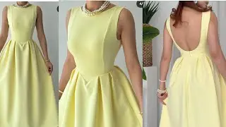 How to cut this kissing print basque waist line gawn with shoulder princess dart #diy #beginner
