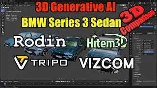 Соревнования по 3D-генеративному ИИ: пример проекта BMW Series 3 Sedan 2025 #3dgenerativeai #card...