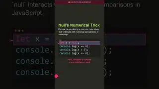 💼 Null's Numerical Trick | Career-Boosting JS Tip #shorts #javascript