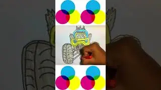 HOW TO DRAW MONSTER TRUCK! MONSTER TRUCK DRAWING TIPS FOR KIDS! MONSTER TRUCK ARTWORK!
