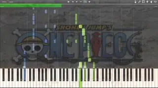 One Piece   Opening 1 We Are   Synthesia Piano HD